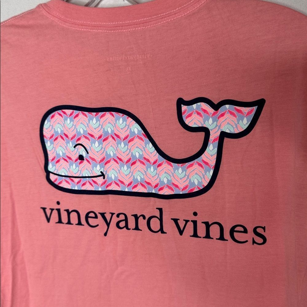 Vineyard Vines Girl’s Short Sleeve Coral Tee. Size XL Youth. - Picture 5 of 6